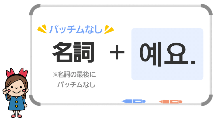 名詞+예요