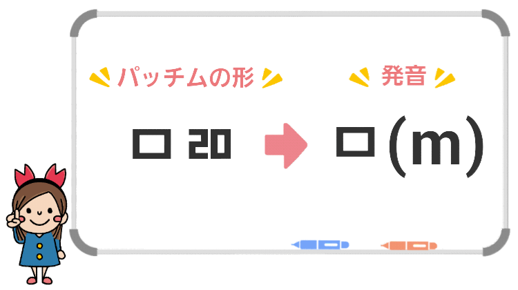 パッチムの発音-ㅁ