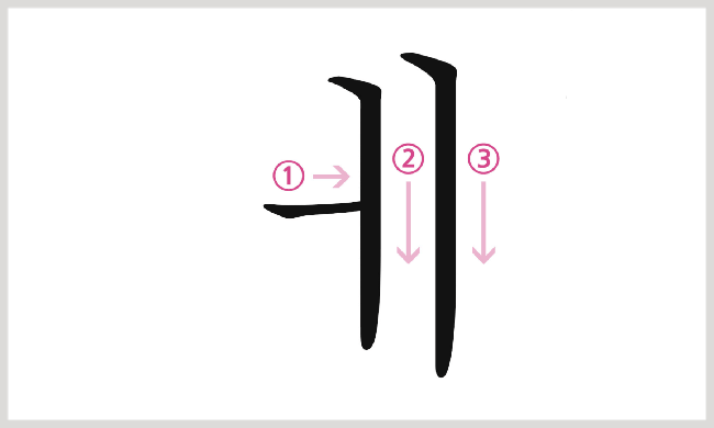 ハングルの書き順 母音 せっかくならきちんと書けた方がいいじゃないか ちびかにの韓ブロ
